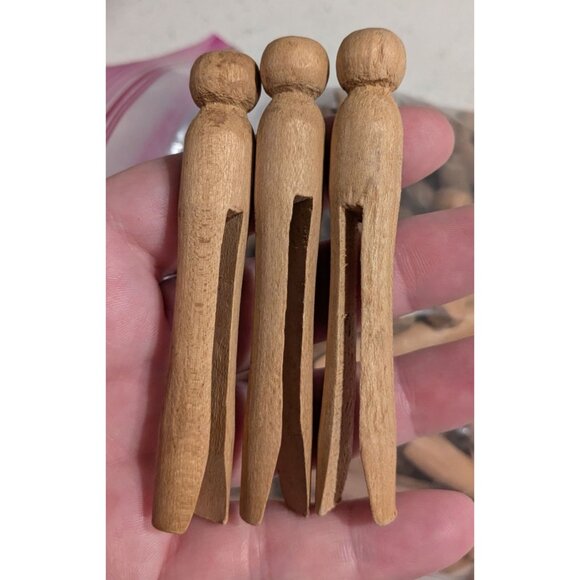Vintage Wooden Clothespins 1 gallon bag rustic laundry craft - Picture 6 of 11